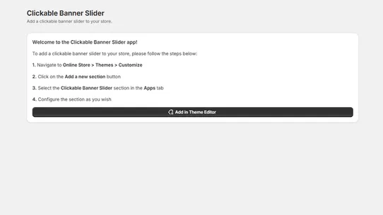 Clickable Banner Slider ‑ CB screenshot
