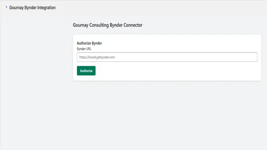 Gournay Bynder Integration screenshot