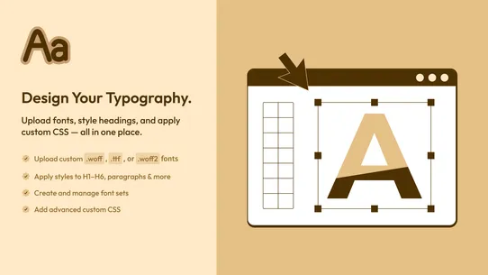 Fontly ‑ Custom &amp; Google Fonts screenshot