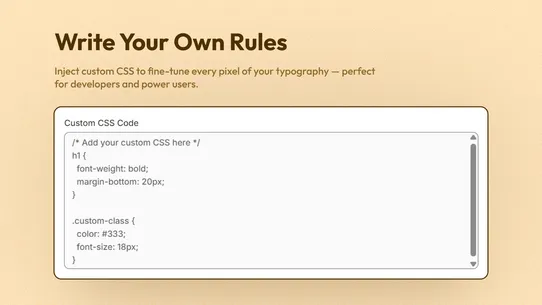 Fontly ‑ Custom &amp; Google Fonts screenshot