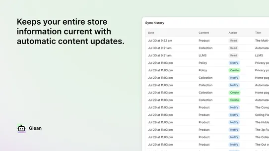 Glean: AI Shopping Discovery screenshot