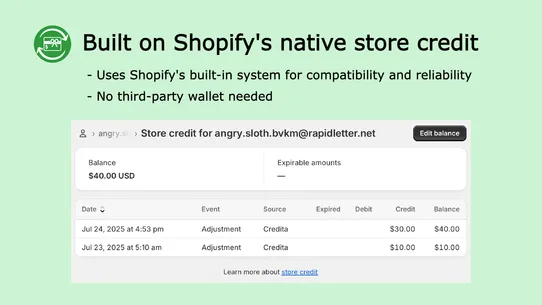 Credita screenshot