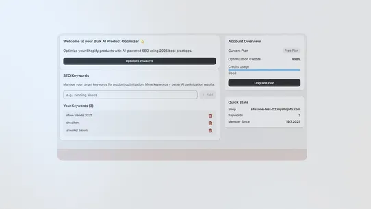 b1: Bulk Product SEO Optimizer screenshot