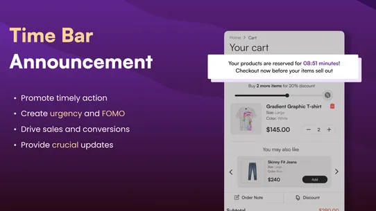 MCE Cart Drawer &amp; Progress Bar screenshot