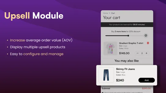 MCE Cart Drawer &amp; Progress Bar screenshot