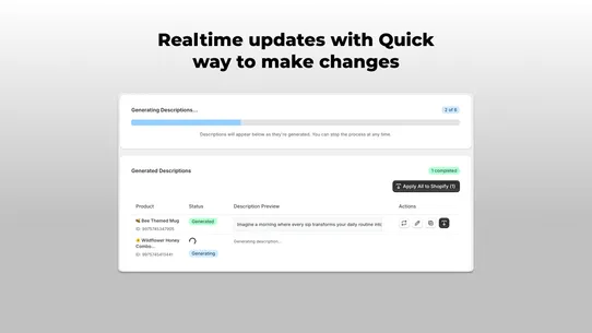 Bilgu: AI Product Descriptions screenshot