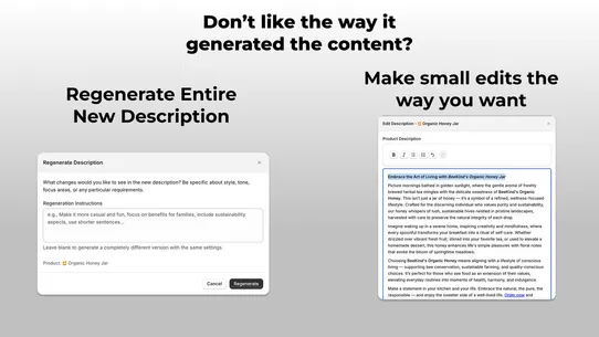 Bilgu: AI Product Descriptions screenshot