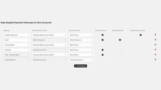x.ink ‑ Xero Integration screenshot