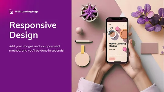 WEBI Landing Page Builder screenshot