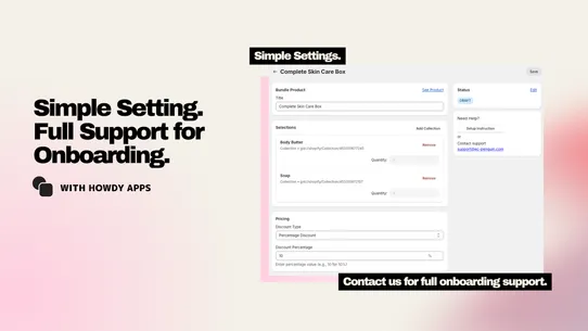 Howdy Flexible Product Bundle screenshot