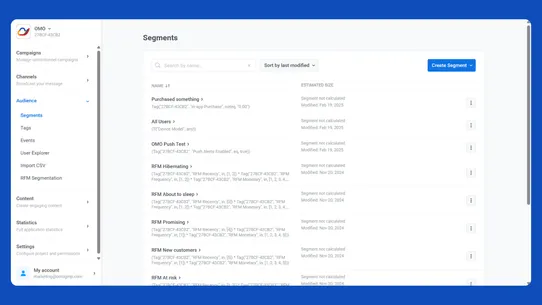 OMO Notifications screenshot