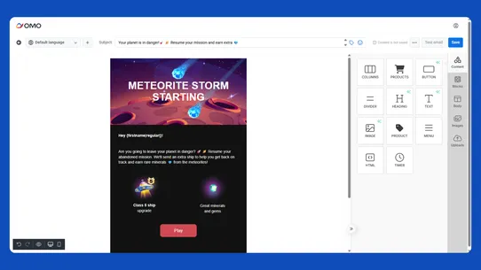 OMO Notifications screenshot