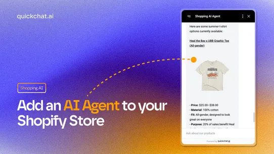 Shopping Agent by Quickchat AI screenshot