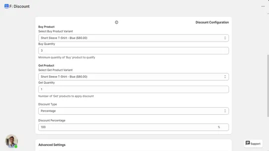 F: Discount Rules screenshot