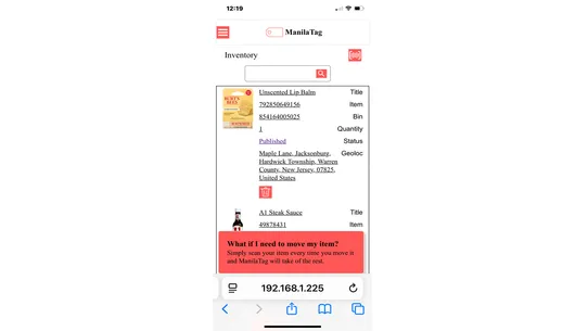 ManilaTag screenshot