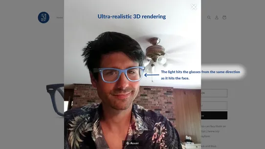 Jeeliz Live Virtual Try‑On screenshot