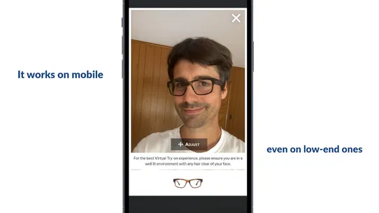 Jeeliz Live Virtual Try‑On screenshot