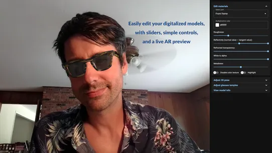 Jeeliz Live Virtual Try‑On screenshot