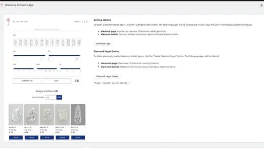 Braintree Products screenshot