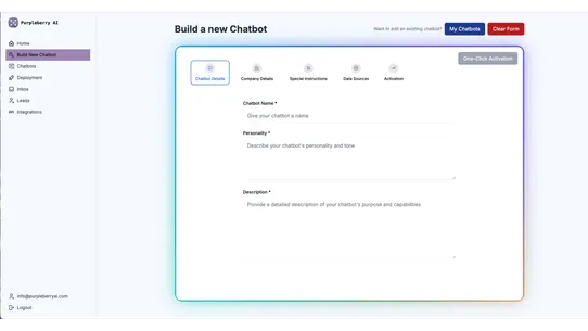 Purpleberry AI Sales Agents screenshot
