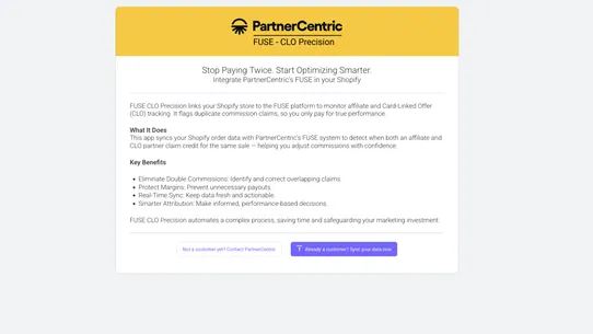 Partnercentric Analytics ‑ CLO screenshot