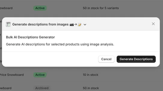 DescrAIber: Smart Descriptions screenshot