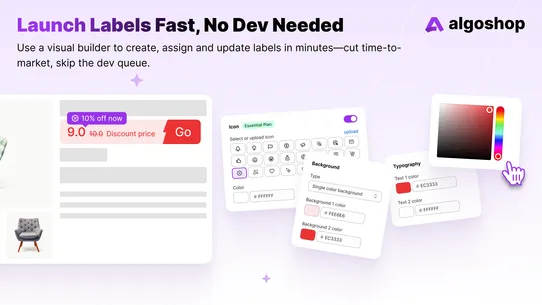 Algoshop Promotion Label&amp;Badge screenshot
