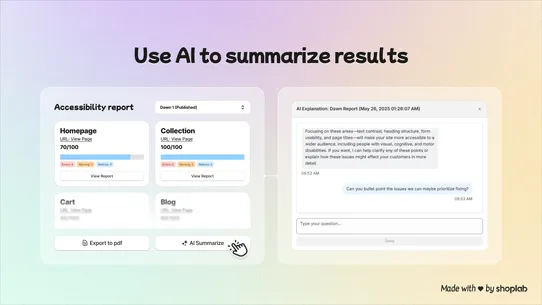 shoplab ‑ Accessibility Check screenshot