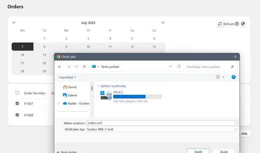 XML Exporter for Pohoda screenshot