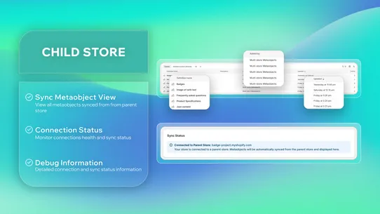 Multi‑store Metaobjects screenshot