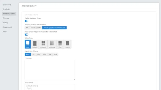 Sirv ‑ Product Image Manager screenshot