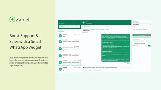 Zaplet: WhatsApp Automation+AI screenshot