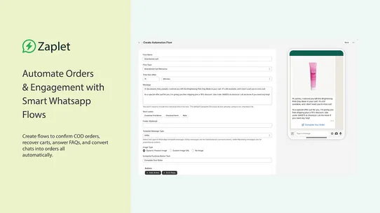 Zaplet: WhatsApp Automation+AI screenshot