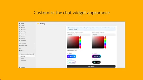 Speechor AI Chat Agent screenshot