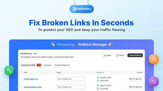 Nabu SEO Redirect Manager screenshot