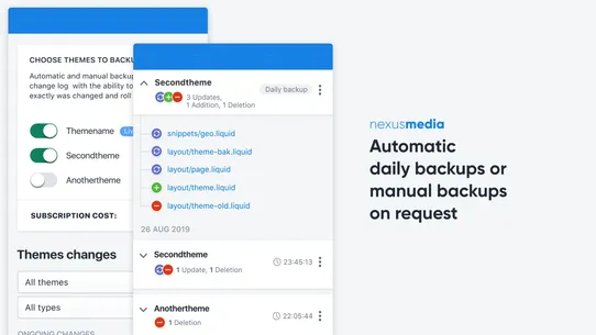 ThemeWatch ‑ Theme Backup Tool screenshot