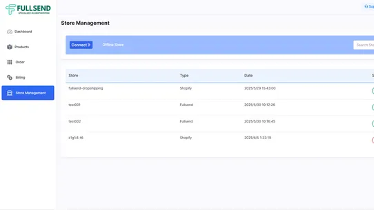 Fullsend Dropshipping screenshot