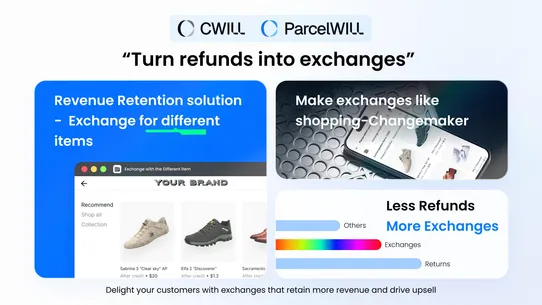 ParcelWILL Returns &amp; Exchange screenshot
