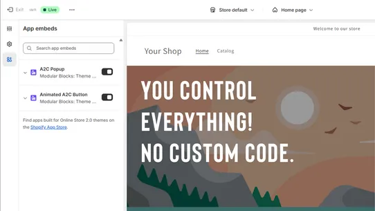 Modular Blocks: Theme Sections screenshot