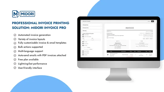 Midori Invoice PDF screenshot