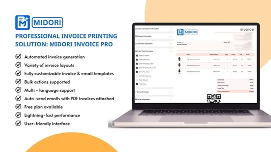 Midori Invoice PDF Generator screenshot