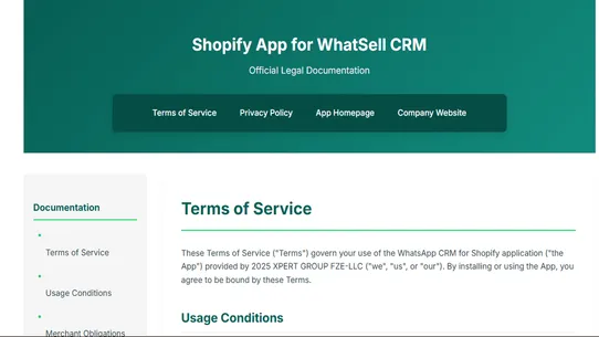 wSell CRM screenshot
