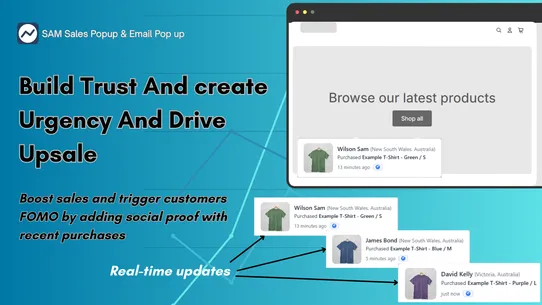 Sam Sales Popup &amp; Email Pop up screenshot