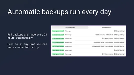 Talon Backups screenshot