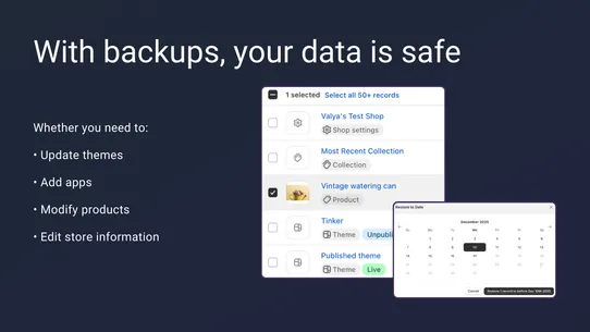 Talon Backups screenshot