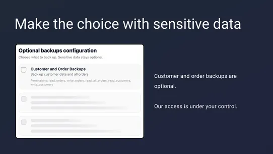 Talon Backups screenshot