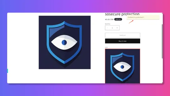 SoSecure‑Store Protection screenshot