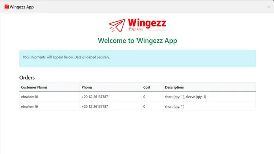 Wingezz App screenshot