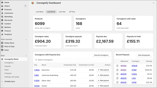 Consignify screenshot