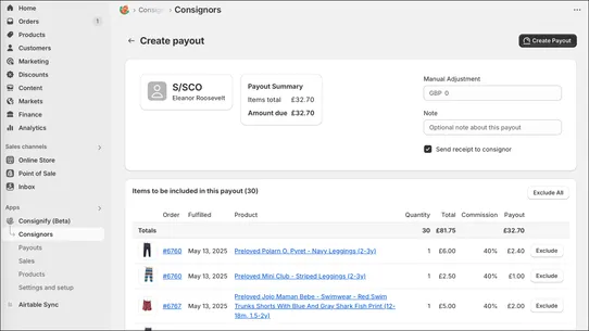 Consignify screenshot